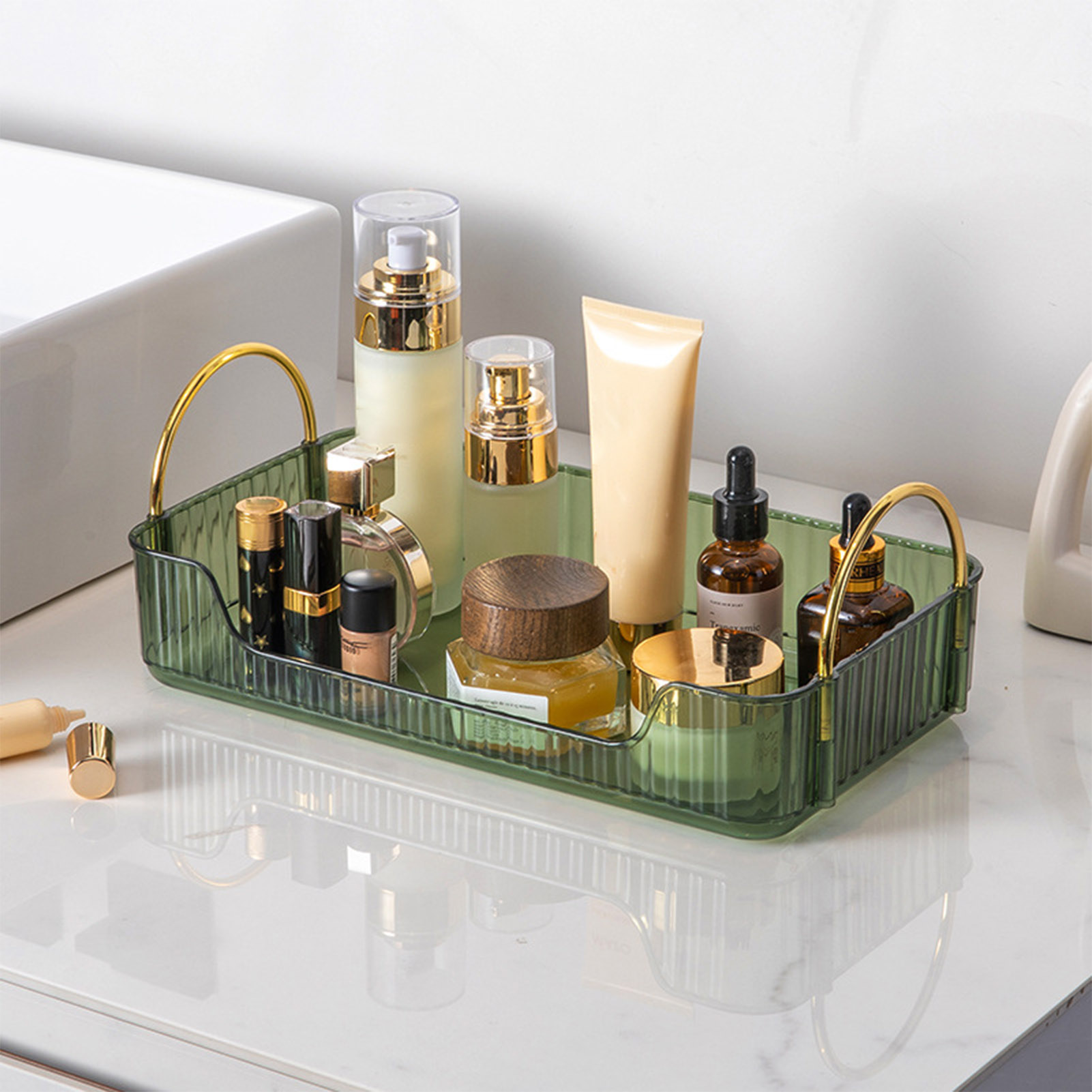 Tech Accessories Organizer - Banyo Organizatör Rafı Hafif Lüks Akrilik