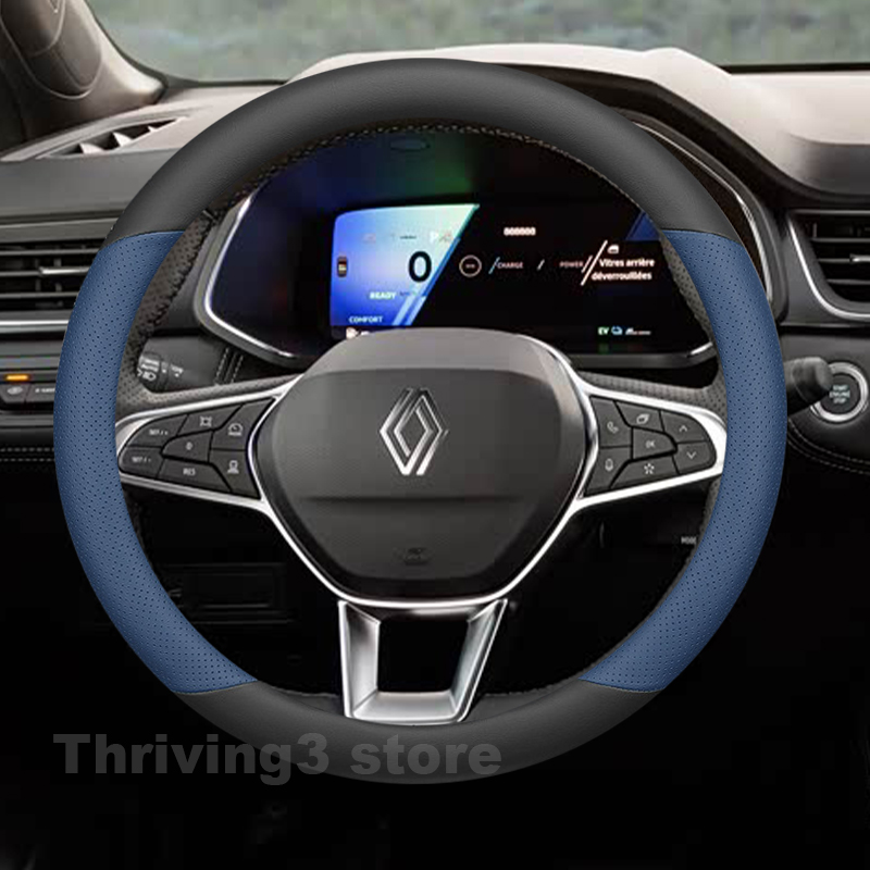 Tech Accessories Hub - Deri Araba Direksiyon Kapağı Renault SYMBIOZ