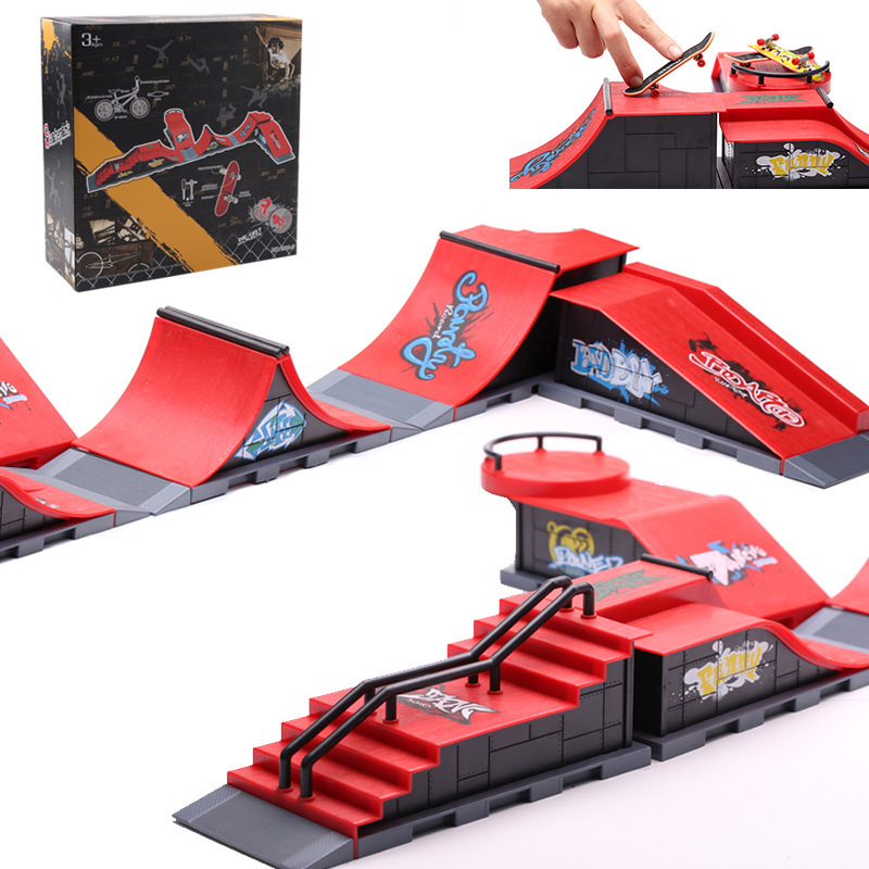 Tech Deck Accessories - 6-In-1 parmak kaykaylar DIY paten parkı