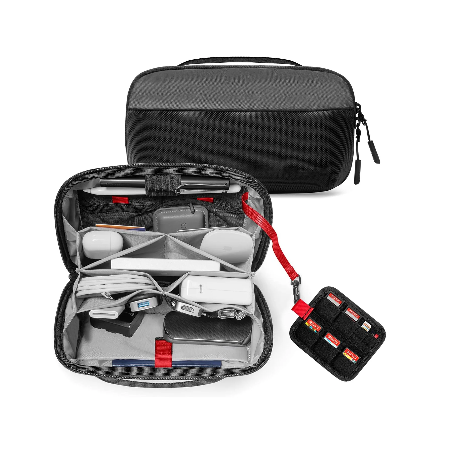 Tech Accessories Travel Case - Seyahat Teknolojisi Düzenleyici Çantası, Su Geçirmez