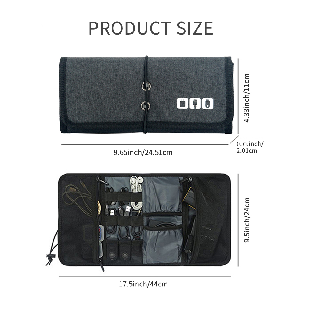 Tech Accessories Organizer - Ev Tipi Kablo Düzenleyici Çantası |