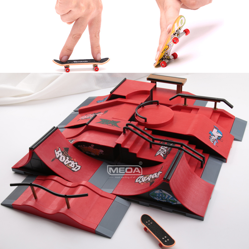Tech Deck Accessories - 10 In 1 Parmak Kaykay DIY