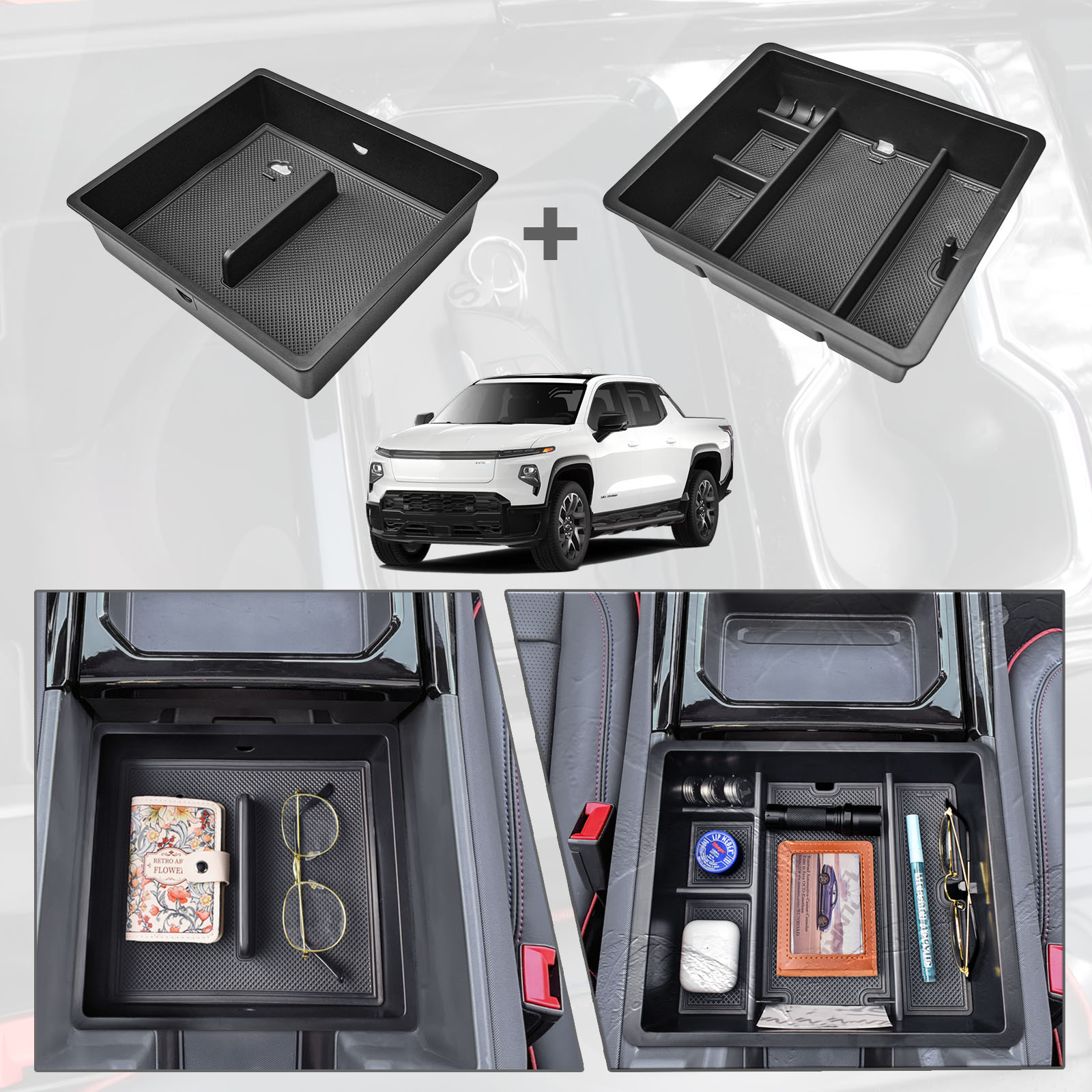Tech Accessories Organizer - 2024-2025 Chevy Silverado EV Çalışma Kamyonu