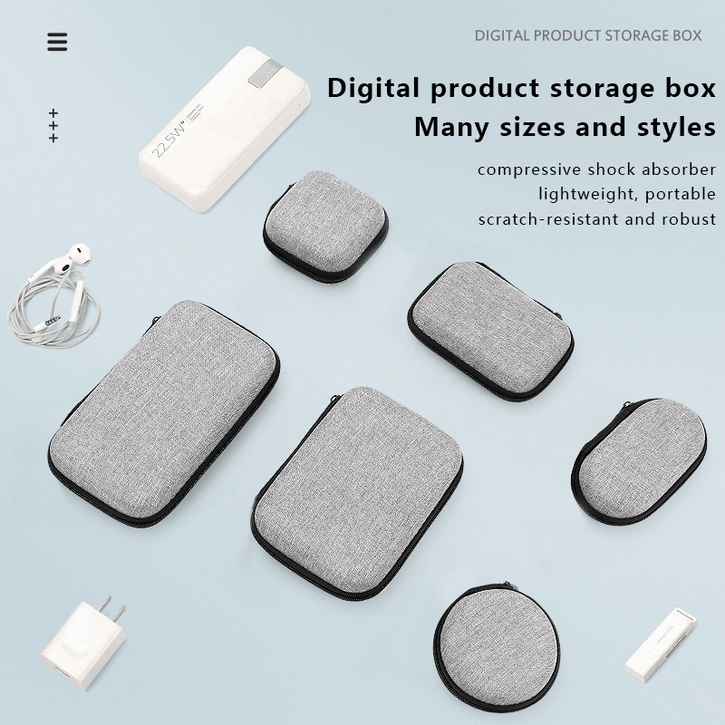 Cable Organizer Bag - Mini Taşınabilir EVA Saklama Çantası Kılıfı