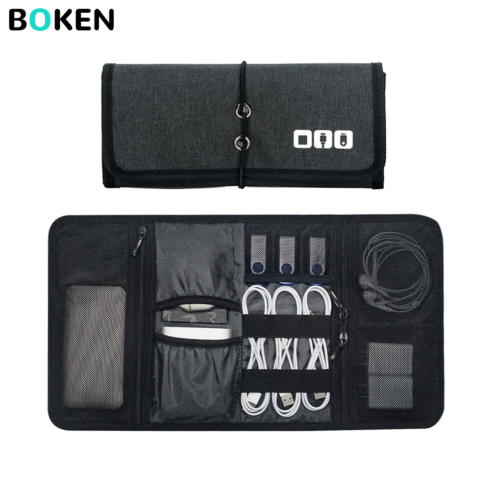 Tech Accessories Travel Case - Teknoloji Organizatör Çantası Kablo Saklama Kutusu
