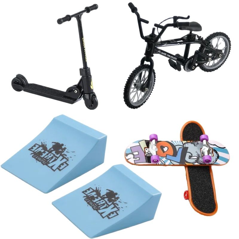 Tech Deck Accessories - Scooter/Parmak Kaykay/Günlük Pantolon/Tekerlekli Paten/Bisiklet Teknik Güverte