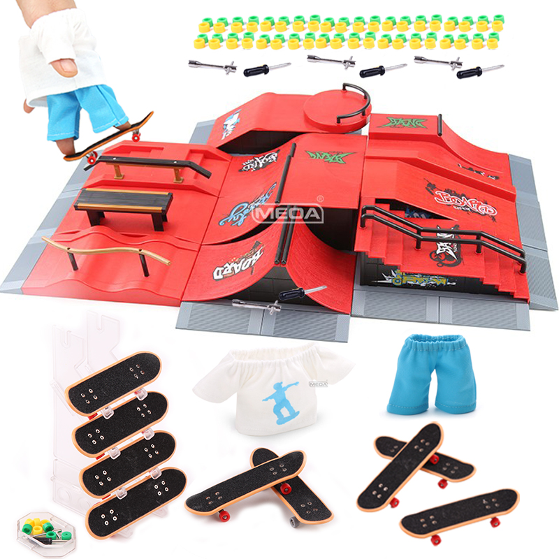 Tech Deck Accessories - Parmak Paten Parkı 10-in-1 Set Profesyonel