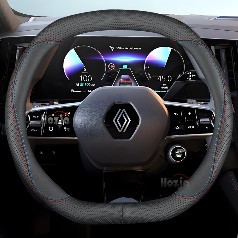 Tech Accessories Hub - Deri araba direksiyon kılıfı Renault Megane