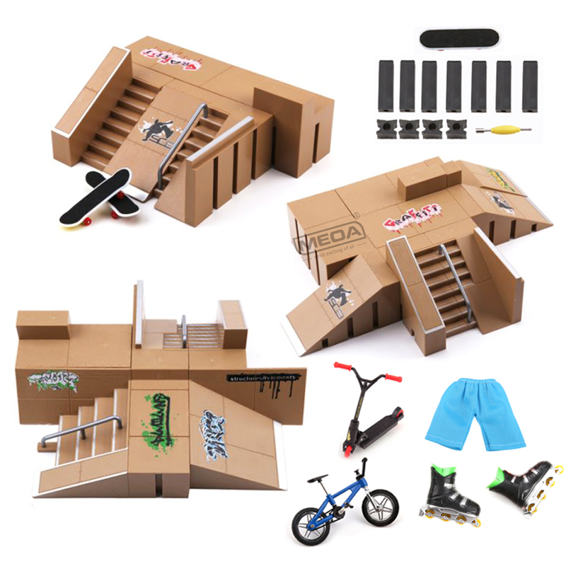 Tech Deck Accessories - Teknoloji uygulama güverte parmak Skatepark kiti