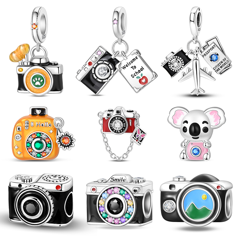 Tech Accessories Travel - 925 Ayar Gümüş Vintage Kamera Şeklinde