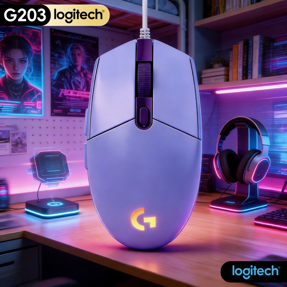 Logitech Mouse G203 - Logitech G203 Kablolu Oyun Mouse'u Gelişmiş