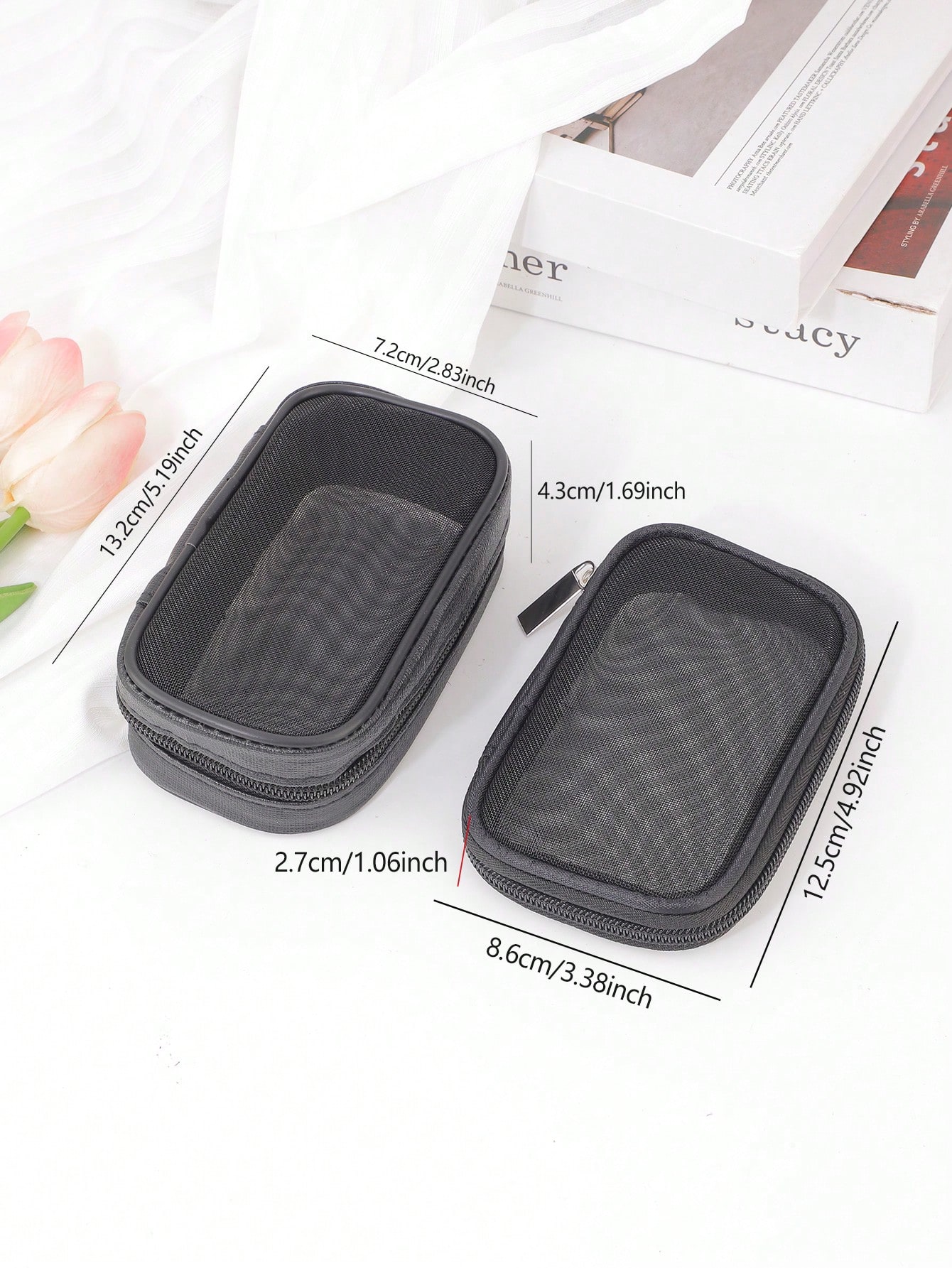 1/2 adet Mini şeffaf ağ bozuk  - Cable Organizer Bag incelemesi ve fiyatı