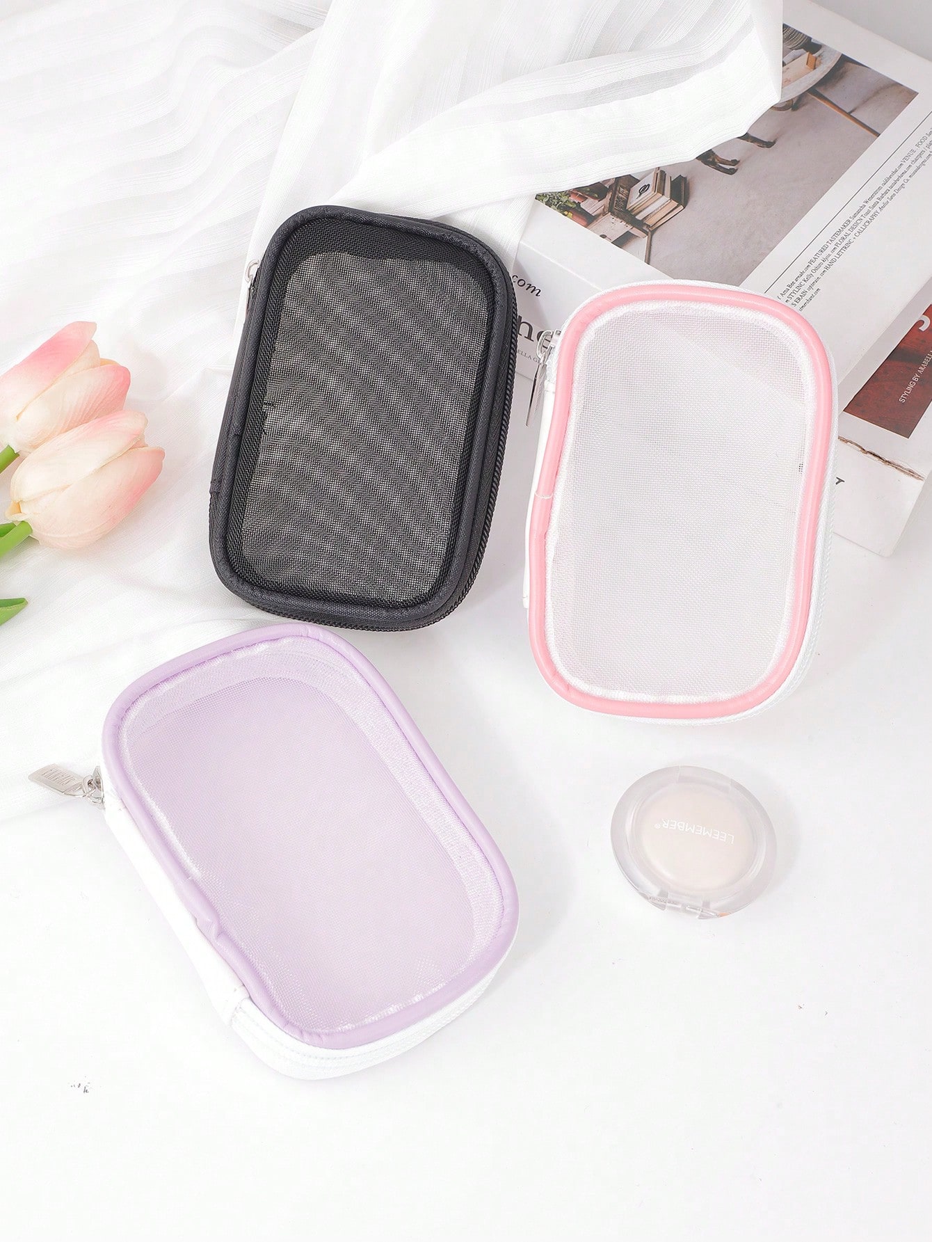 1/2 adet Mini şeffaf ağ bozuk  - Cable Organizer Bag incelemesi ve fiyatı
