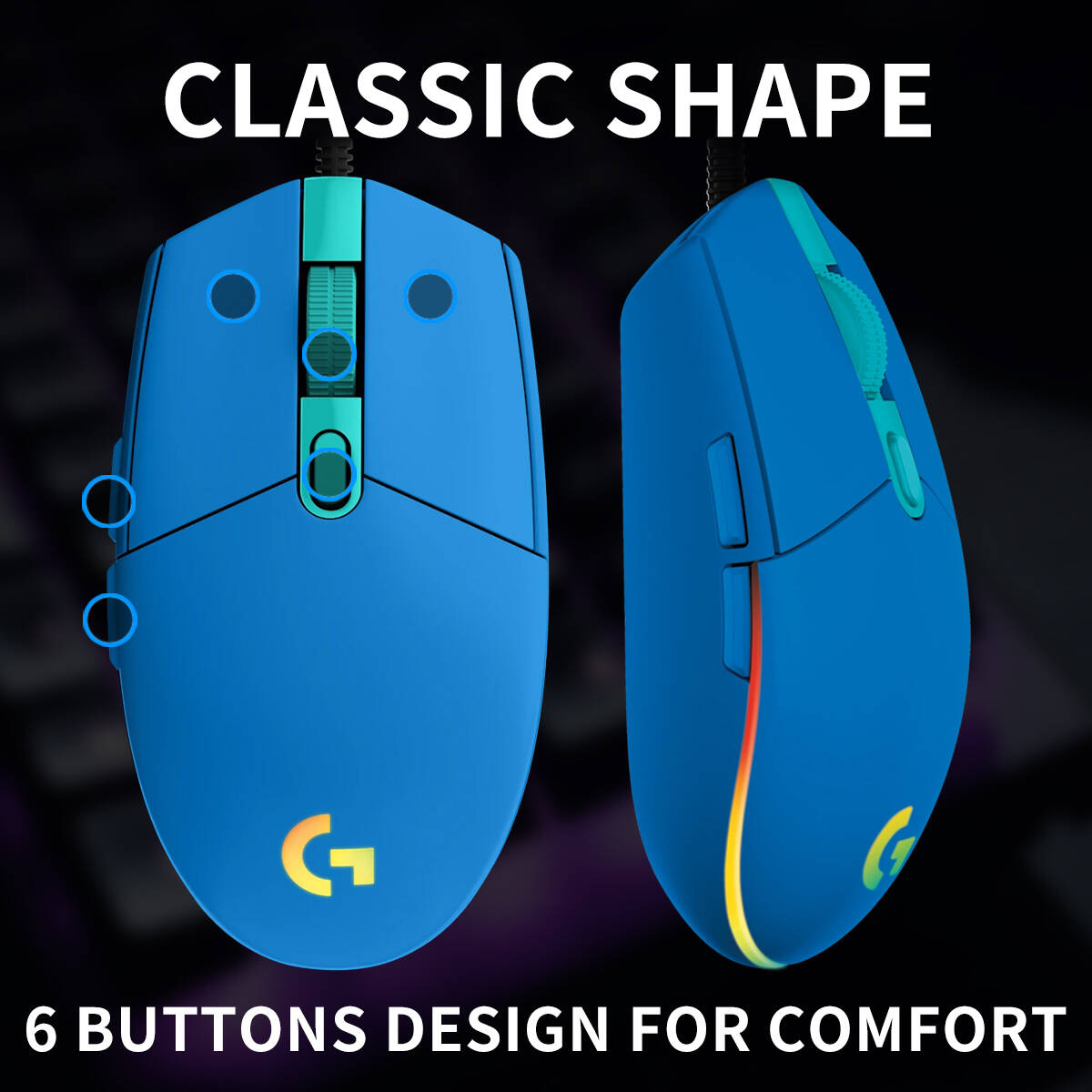 Logitech G203 Prodigy RGB Kabl - Logitech Mouse G203 incelemesi ve fiyatı